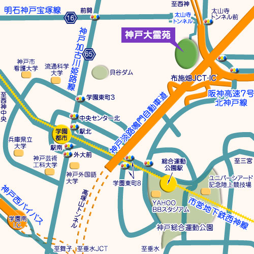 神戸大霊苑 霊園地図 霊園・墓石の須藤石材