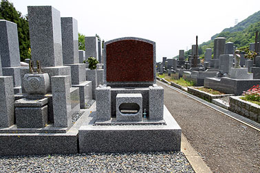 1 聖地 洋型墓石 施工例